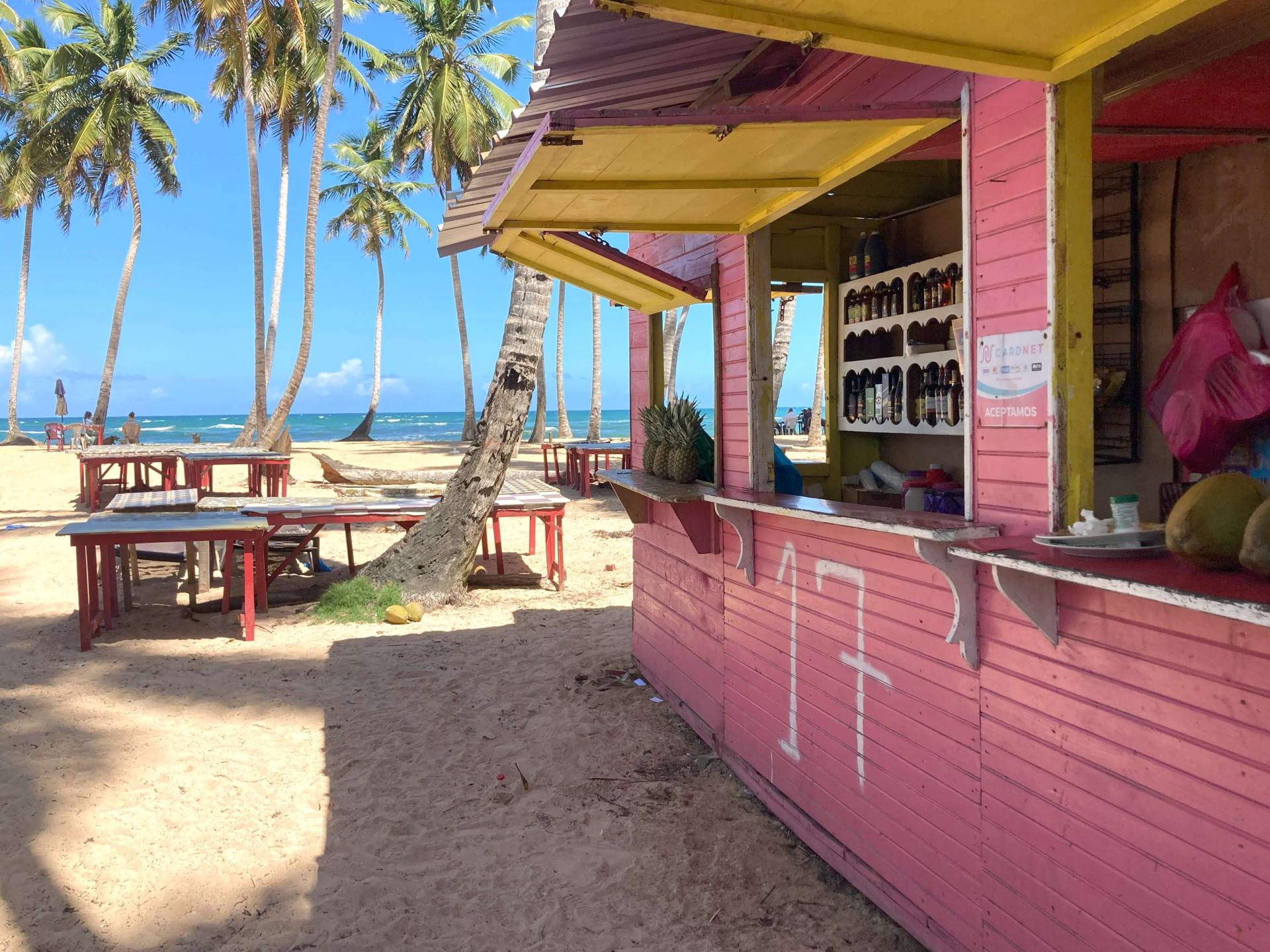 Comida dominicana en las playas costa norte 