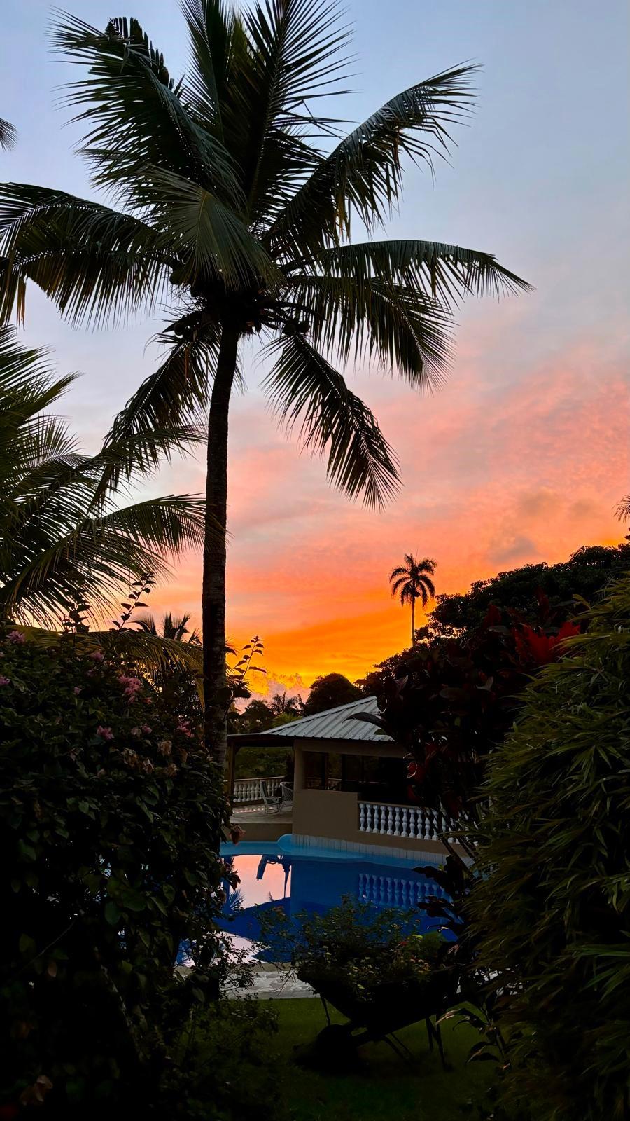 Gorgeous sunrise in residences oasis dominican republic